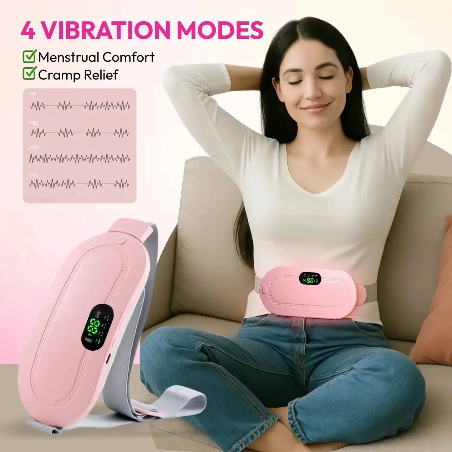 ThermoPulse™ Heating Massager Menstrual Pad for Period Cramp Relief